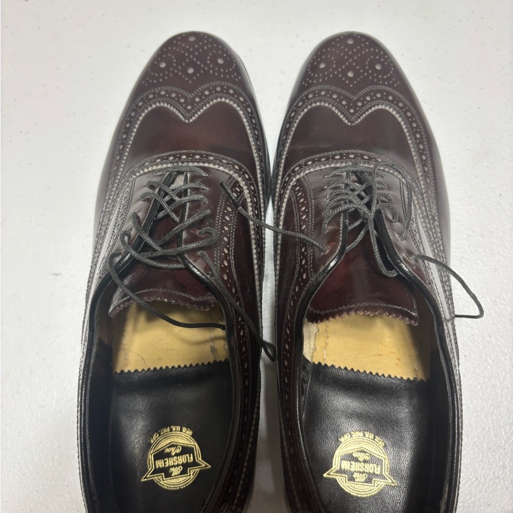Florsheim Men's Burgundy Leather Oxfords